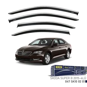 Niken Skoda Uyumlu Süper B Kromlu Cam Rüzgarlığı 2015 - 2019 thumb 1