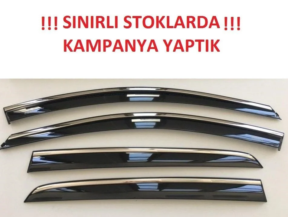 Toyota Uyumlu Corolla 2014 Sonra Araca Özel Kromlu Cam Rüzgarlığı