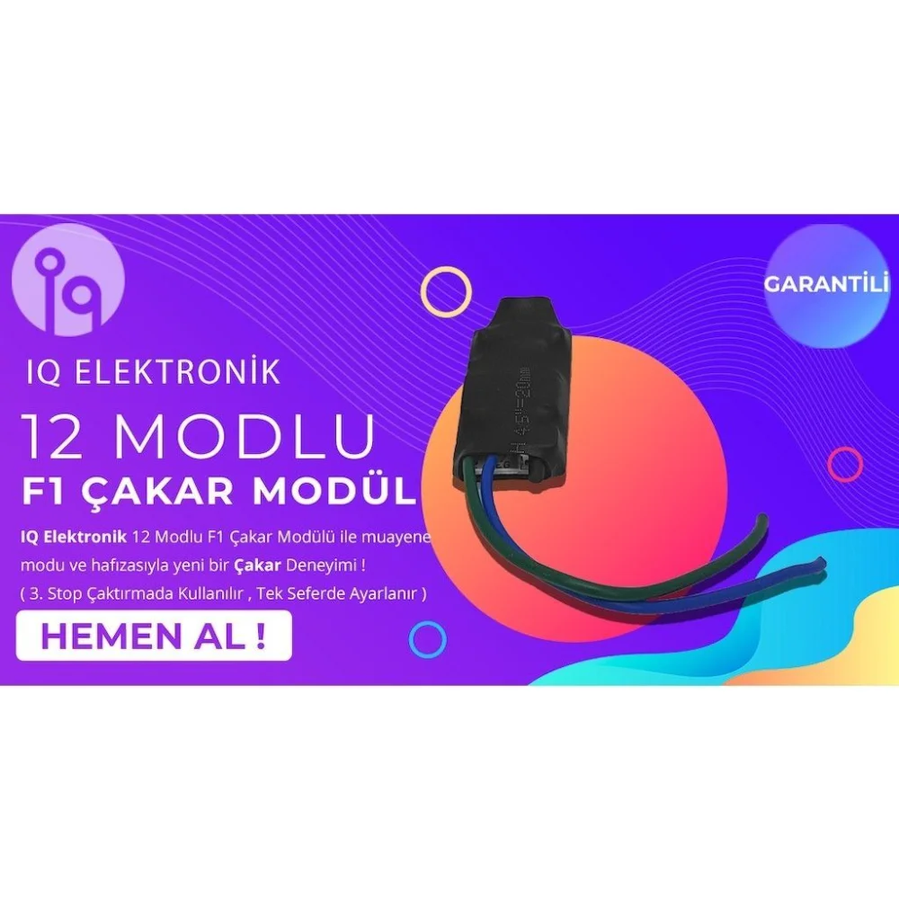 F1 Çakar Uyumlu Stop Modülü 12 Modlu İq Elektronik