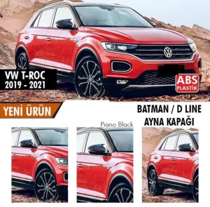 Cem Nam Tuning uyumlu Volkswagen T-Roc 2019 Sonrası Batman Yarasa Ayna Kapağı (Parlak Siyah) modelleri DRS Tuning'de. Kaliteli malzeme, hızlı kargo ve güvenli