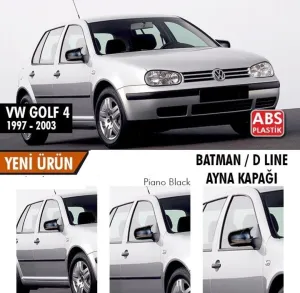 Volkswagen Golf 1997-2004 (Mk4) uyumlu 4 (1997-2004) Batman Yarasa Ayna Kapağı (Parlak Siyah) modelleri DRS Tuning'de. Kaliteli malzeme, hızlı kargo ve güvenli