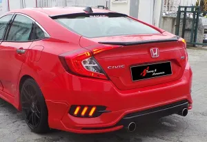 Honda Civic 2015-2021 (FC5) uyumlu 2016 S Fc5 - Bagaj Üzeri Anatomik Spoiler - Plastik modelleri Oto Aksesuar Shop'de. Kaliteli malzeme, hızlı kargo ve güvenli
