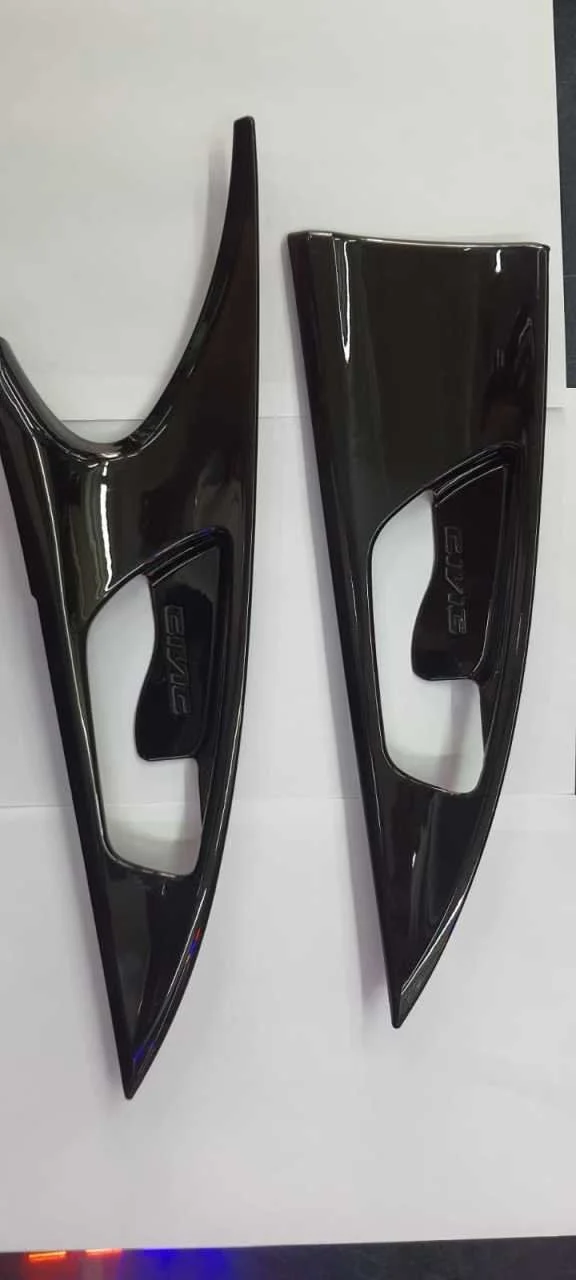 Drs Tuning Honda Civic Uyumlu Fc5 İç Kapı Kolu Büyük Parlak Siy...