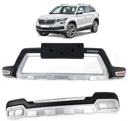 Skoda Kodiaq Uyumlu -2017 Ön Arka Tampon Koruyucu Koruma Difüzör