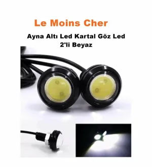 Drs Tuning Ayna Altı Uyumlu LED Kartal Göz LED 2'Li Beyaz LED Aynı Gün Kargo - Görsel 2