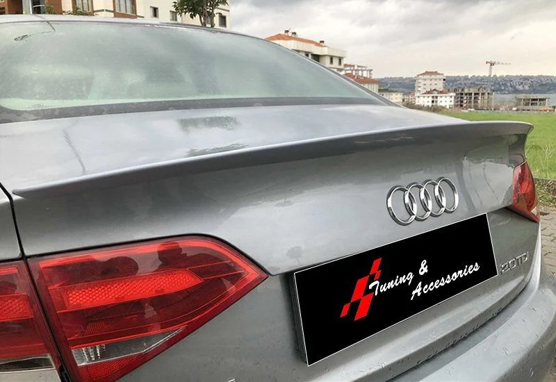 Drs Tuning Audi A4 Uyumlu B8 20082015 - Bagaj Üzeri Anatomik Spoiler - Plastik