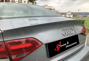 Drs Tuning Audi A4 Uyumlu B8 20082015 - Bagaj Üzeri Anatomik Spoiler - Plastik