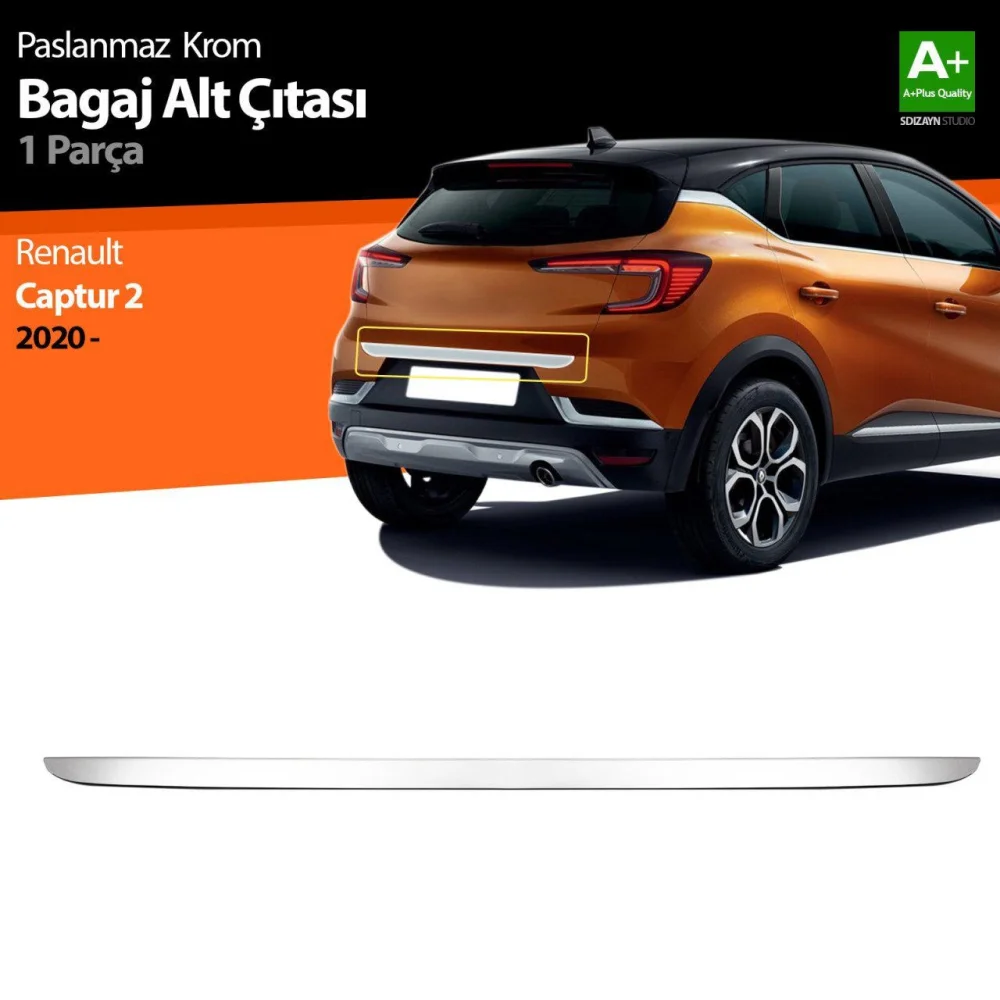 Drs Tuning Renault Captur 2 Krom Bagaj Alt Çıtası 2020 Üzeri