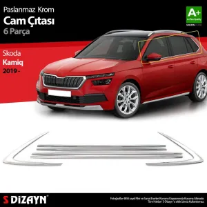 S-Dizayn Skoda Kamiq Krom Cam Çıtası 6 Prç 2019 ÜzeriAraca &Ouml;zel Krom Aksesuar&Uuml;r&uuml;n &Ouml;zellikleri:Krom &uuml;r&uuml;nler ara&ccedil; &uuml;zerin