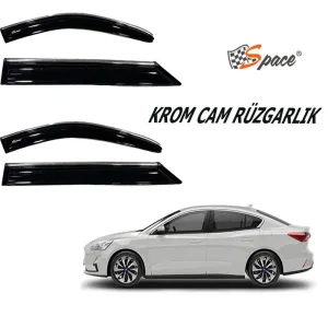 Ford Focus 2018-2025 (C519) uyumlu Krom Cam Rüzgarlığı 2019-2021/ Caru419 modelleri DRS Tuning'de. Kaliteli malzeme, hızlı kargo ve güvenli alışverişle hemen