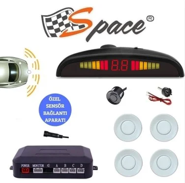 Space Park Sensörü Türkçe Sesli 22mm Beyaz / GUPR19-B