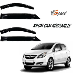 Krom Cam Rüzgarlığı  1.2Mm Opel Corsa C 4'Lü / Caru452