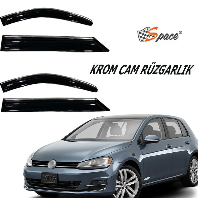 Krom Cam Rüzgarlığı 1.2Mm Drs Tuning Golf 6  2009 4'Lü 445