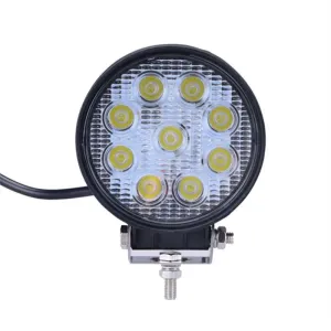 Sis ve çalışma lambası yuvarlak 9 led 27w 12-24v adet/ LASS310 - Görsel 3