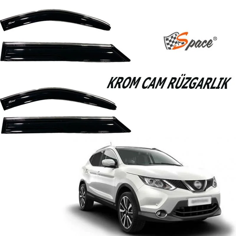 Krom Cam Rüzgarlığı Nissan Qashqai 2008-2015401