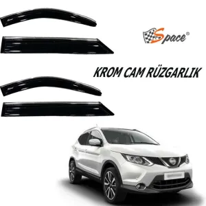 Nissan Qashqai 2006-2013 (J10) uyumlu Krom Cam Rüzgarlığı 2008-2015/ Caru401 modelleri Oto Aksesuar Shop'de. Kaliteli malzeme, hızlı kargo ve güvenli