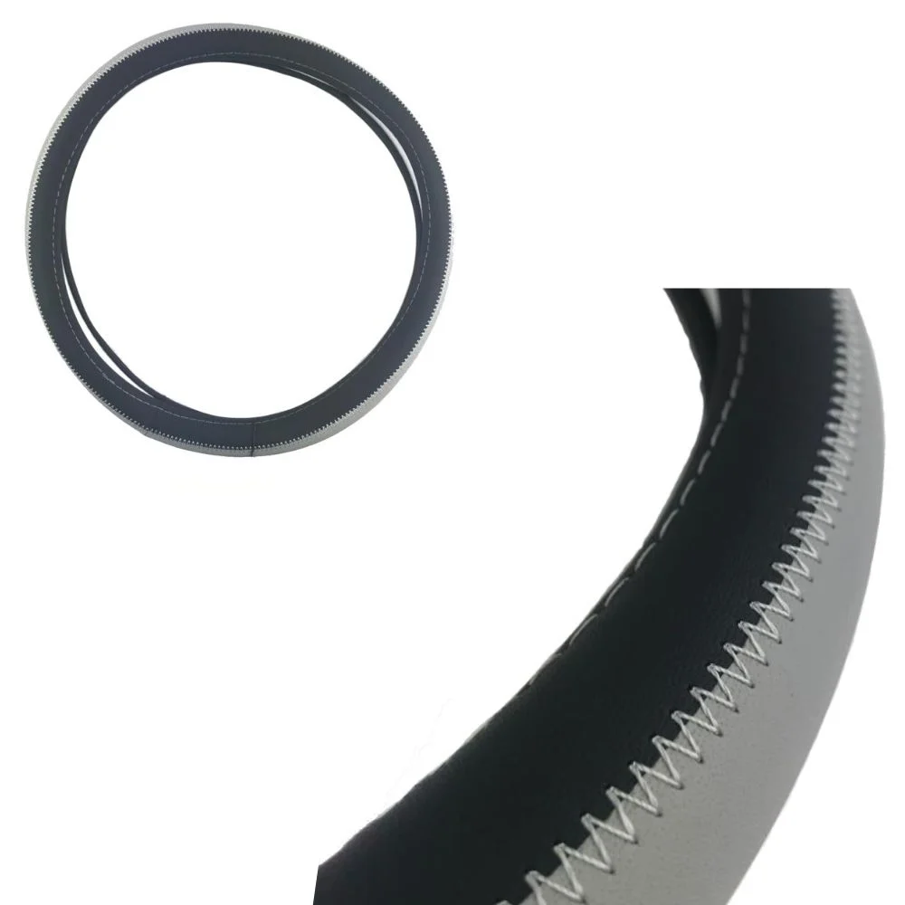 Direksiyon Kılıfı 38 Cm Siyah/Gri / Dıkı342-Sg