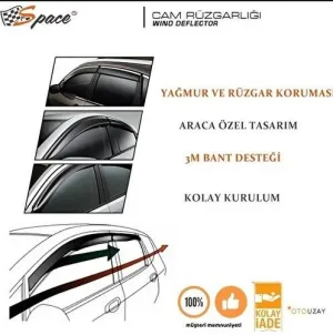 Seat Ibiza 2008-2017 (6J) uyumlu Cam Rüzgarlığı 1.2Mm / 2009-2014 4'Lü Set / Caru371 modelleri DRS Tuning'de. Kaliteli malzeme, hızlı kargo ve güvenli