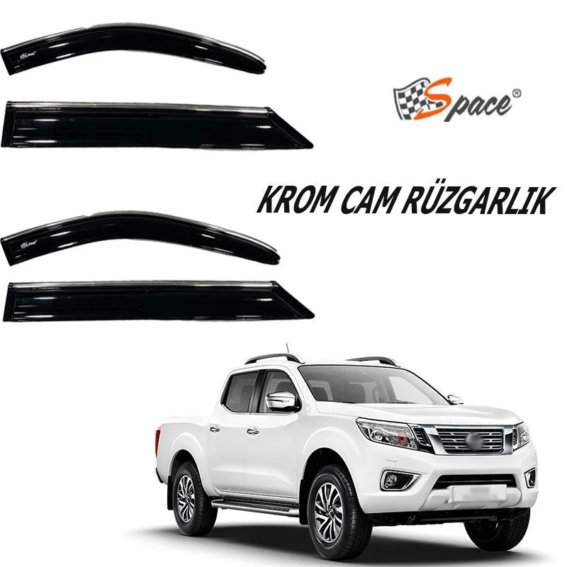 Drs Tuning Krom Cam Rüzgarlığı Nissan Navara Pickup 2017-2021 404