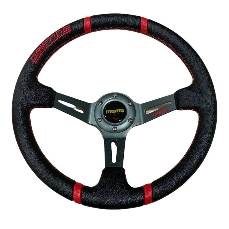 Drs Tuning Direksiyon Gri Ortası Kırmızı Şerit Dıdı150-4
