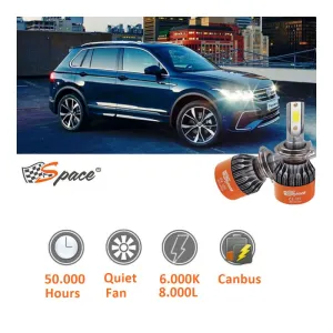 Space Led Far Ampulü Beyaz 48W 12V 8000LM H9006 / LAAM98 - Görsel 3