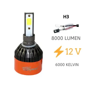 Space Led Far Ampulü Beyaz 48W 12V 8000LM H3 / LAAM94 - Görsel 2