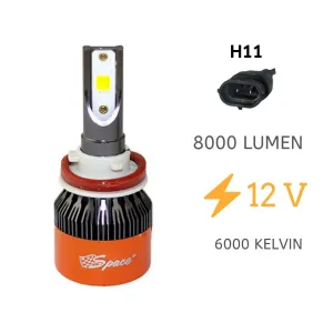 Drs Tuning Led Far Ampulü Beyaz 48W 12V 8000Lm H11 92 - Görsel 2