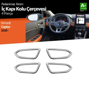 S-Dizayn Renault Captur 2 Krom İç Kapı Kolu Çerçevesi 4 Prç. 2020 ÜzeriAraca &Ouml;zel Krom Aksesuar&Uuml;r&uuml;n &Ouml;zellikleri:Krom &uuml;r&uuml;nler ara&c