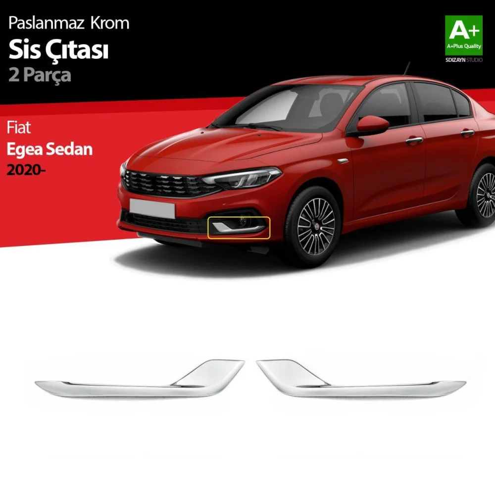 Drs Tuning Fiat Egea Sedan Krom Sis Çıtası 2 Prç. 2020 Üzeri