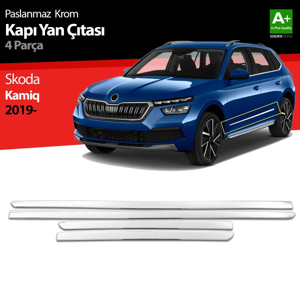 Drs Tuning Skoda Kamiq Krom Kapı Yan Çıtası 2019 Üzeri