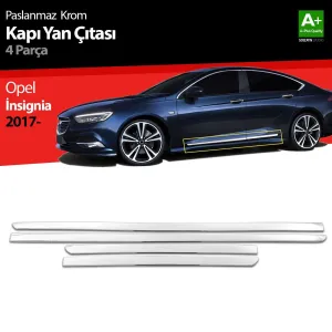 S-Dizayn Opel İnsignia Krom Kapı Yan Çıtası 4 Prç 2017-2022Not: Kapı &Ccedil;ıtası bulunmayan ara&ccedil;larda, yan kapı b&ouml;l&uuml;mlerine aracın kaportasın