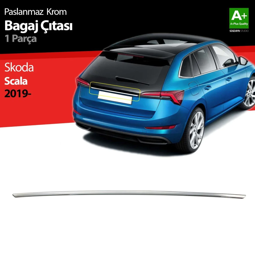 Drs Tuning Skoda Scala Krom Bagaj Çıtası 2019 Üzeri