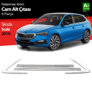 S-Dizayn Skoda Scala Krom Cam Çıtası 6 Prç 2019 ÜzeriAraca &Ouml;zel Krom Aksesuar&Uuml;r&uuml;n &Ouml;zellikleri:Krom &uuml;r&uuml;nler ara&ccedil; &uuml;zerin