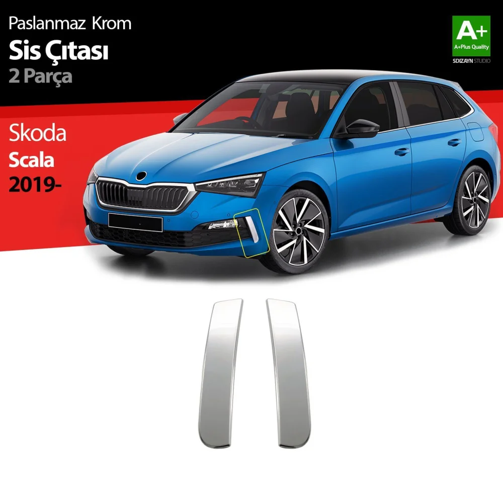 Drs Tuning Skoda Scala Krom Sis Çıtası 2 Prç 2019-2023