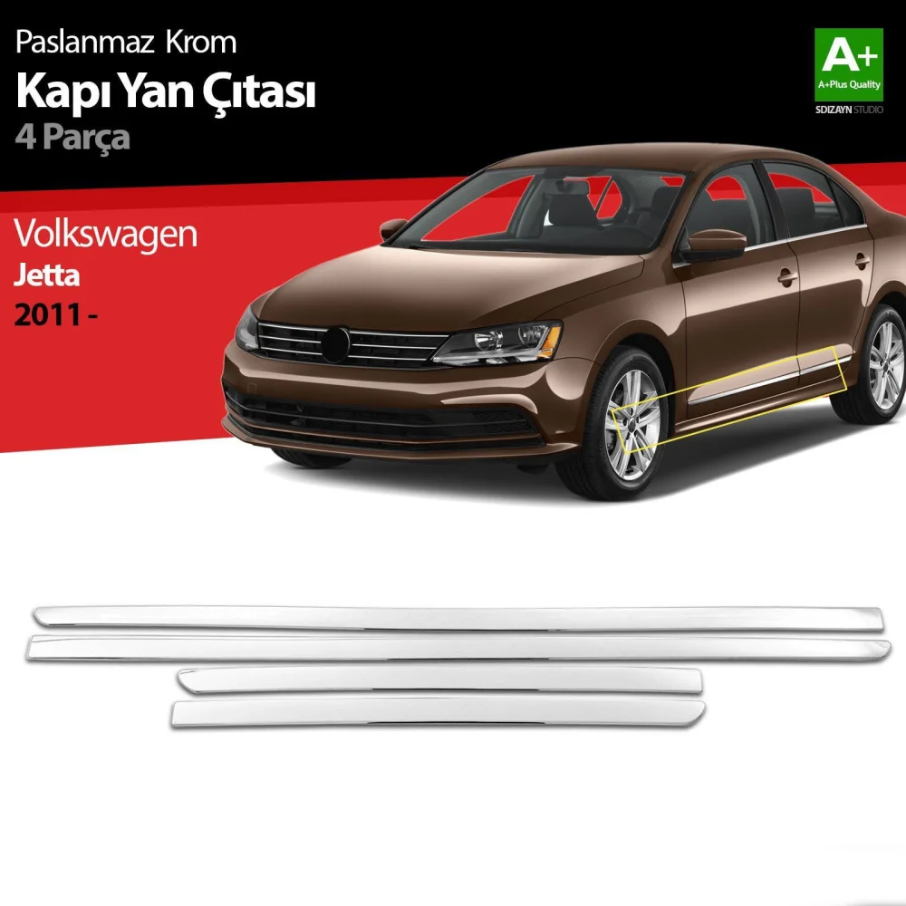 Drs Tuning VW Jetta Krom Kapı Yan Çıtası 2011-2019