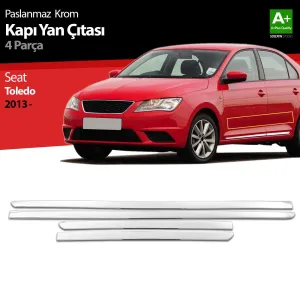 S-Dizayn Seat Toledo Krom Kapı Yan Çıtası 2013-2019Not: Kapı &Ccedil;ıtası bulunmayan ara&ccedil;larda, yan kapı b&ouml;l&uuml;mlerine aracın kaportasına monte 