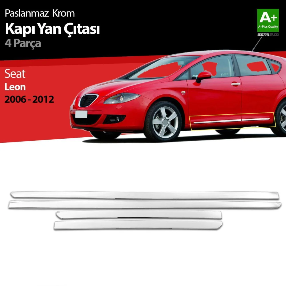 Drs Tuning Seat Leon Krom Kapı Yan Çıtası 2006-2012