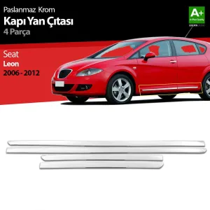 S-Dizayn Seat Leon Krom Kapı Yan Çıtası 2006-2012Not: Kapı &Ccedil;ıtası bulunmayan ara&ccedil;larda, yan kapı b&ouml;l&uuml;mlerine aracın kaportasına monte ed