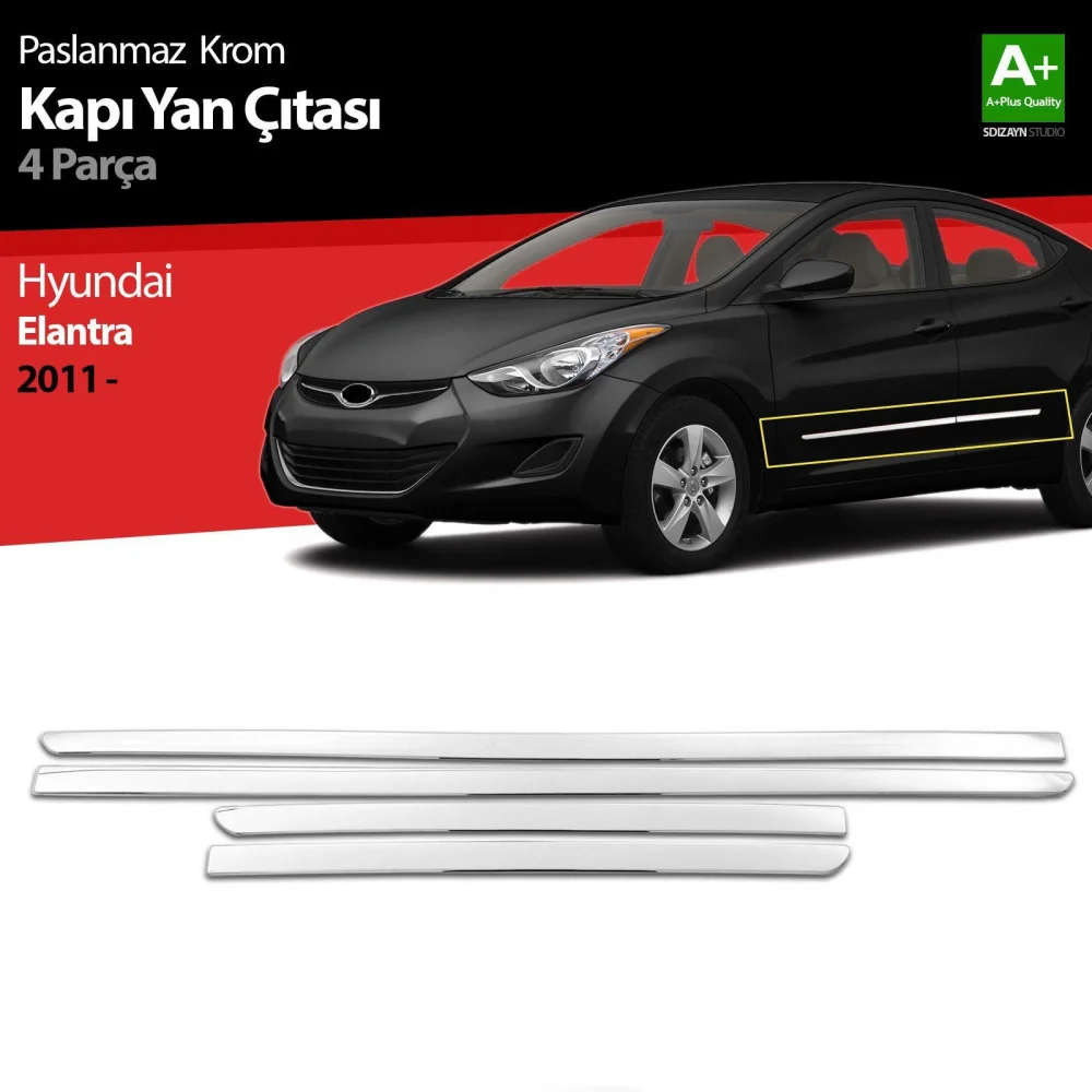 Drs Tuning Hyundai Elantra Krom Kapı Yan Çıtası 2011-2016