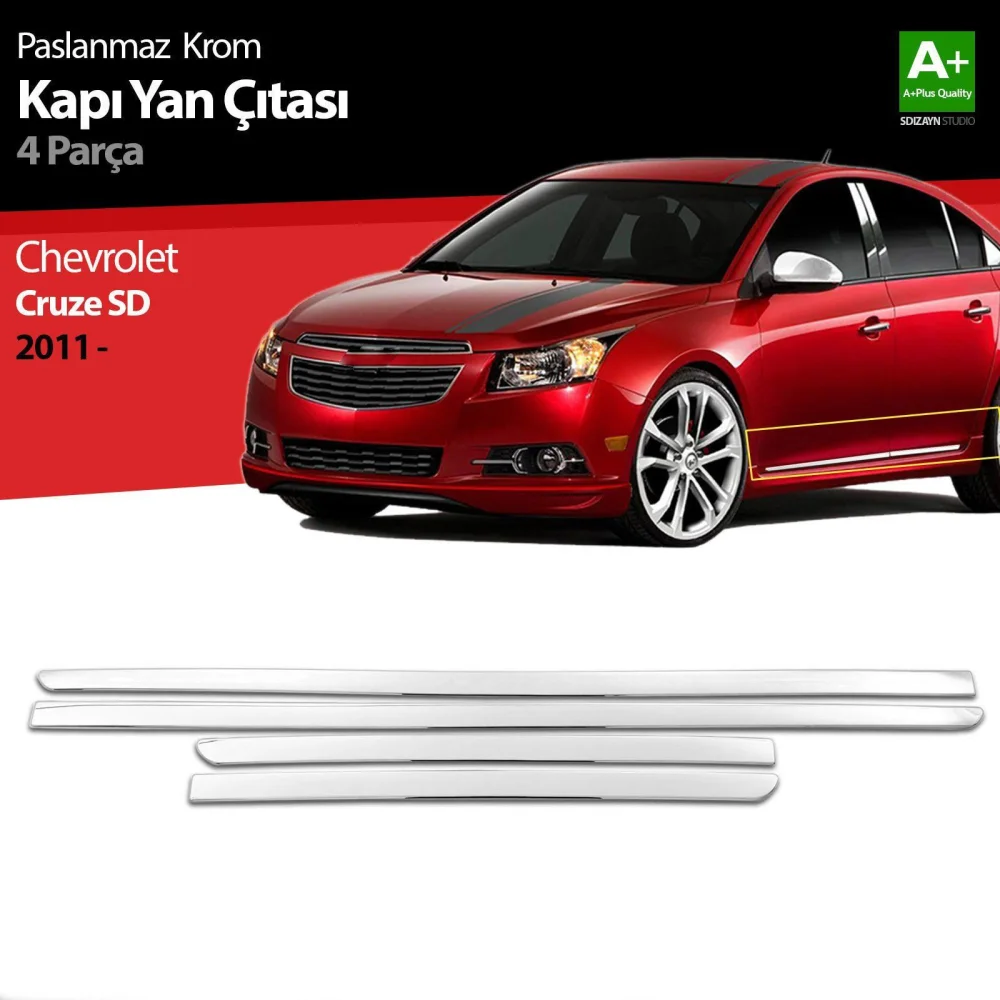 Drs Tuning Chevrolet Cruze SD Krom Kapı Yan Çıtası 2011-2019