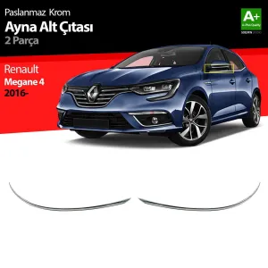 S-Dizayn Renault Megane 4 Krom Ayna Alt Çıtası 2 Prç. 2016-2020Araca &Ouml;zel Krom Aksesuar&Uuml;r&uuml;n &Ouml;zellikleri:Krom &uuml;r&uuml;nler ara&ccedil; &