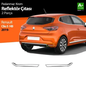 S-Dizayn Renault Clio 5 Krom Reflektör Çıtası 2 Prç. 2019 ÜzeriAraca &Ouml;zel Krom Aksesuar&Uuml;r&uuml;n &Ouml;zellikleri:Krom &uuml;r&uuml;nler ara&ccedil; &