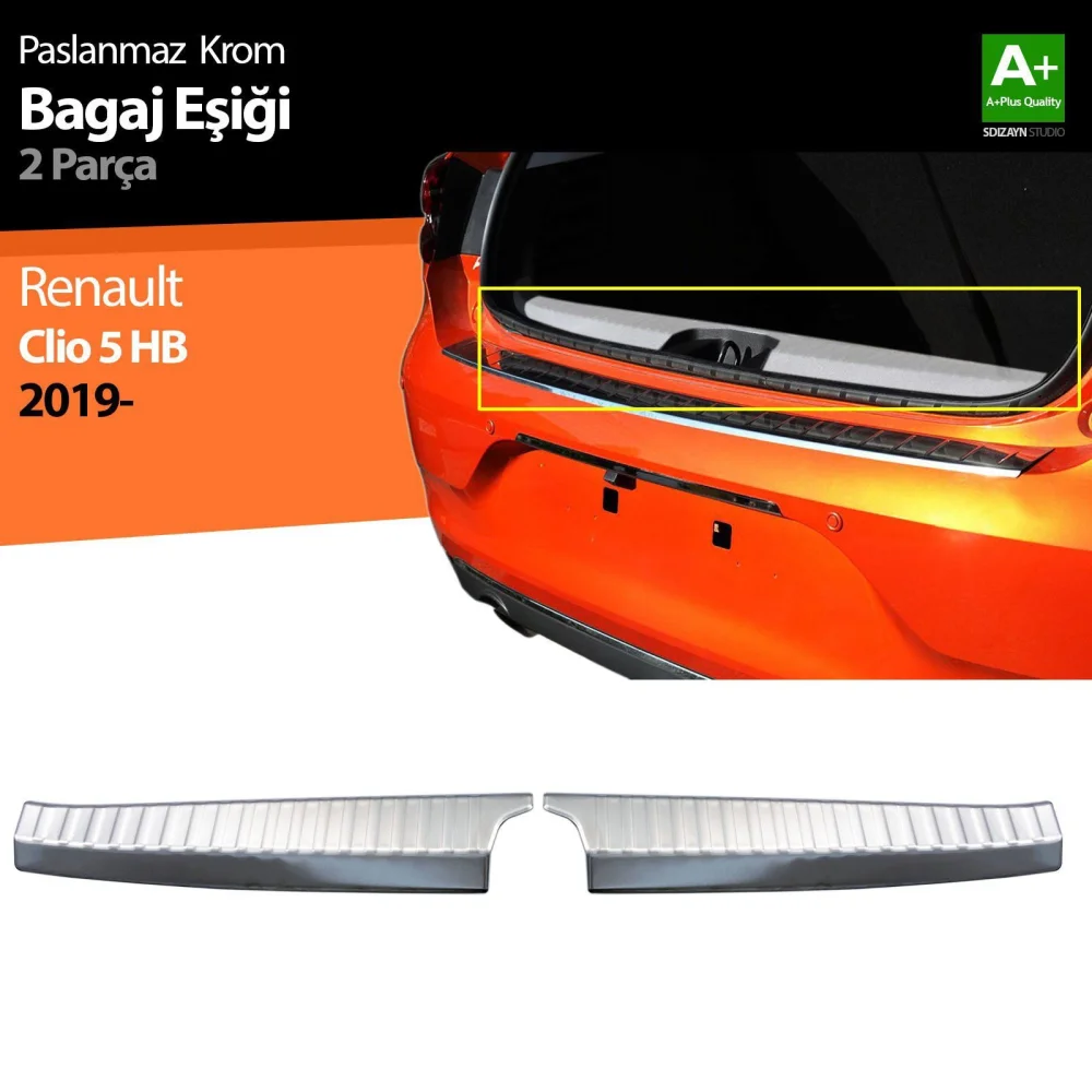 Drs Tuning Renault Clio 5 Krom Bagaj İç Eşiği 2 Prç.2019-2026