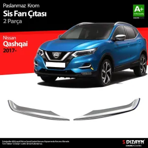 S-Dizayn Nissan Qashqai Krom Sis Farı Çıtası 2 Prç 2017-2021Araca &Ouml;zel Krom Aksesuar&Uuml;r&uuml;n &Ouml;zellikleri:Krom &uuml;r&uuml;nler ara&ccedil; &uum