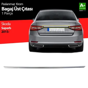 S-Dizayn Skoda Superb Krom Bagaj Çıtası 2015-2023Araca &Ouml;zel Krom Aksesuar&Uuml;r&uuml;n &Ouml;zellikleri:Krom &uuml;r&uuml;nler ara&ccedil; &uuml;zerinde u