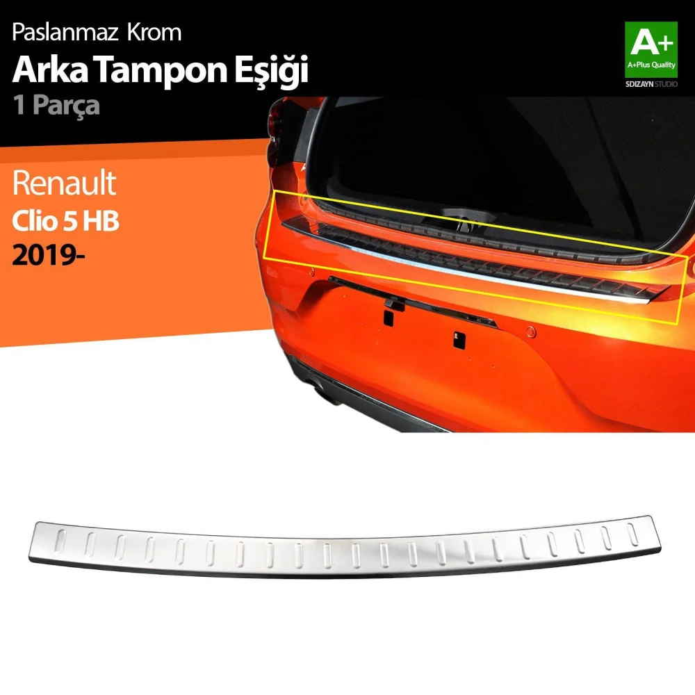 Drs Tuning Renault Clio 5 Krom Arka Tampon Eşiği 2019-2026