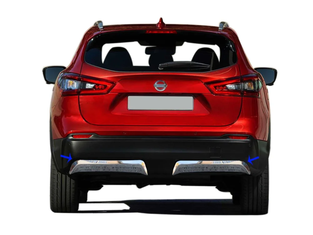 Drs Tuning Nissan Qashqai Krom Arka Difüzör 2 Prç. 2017-2021