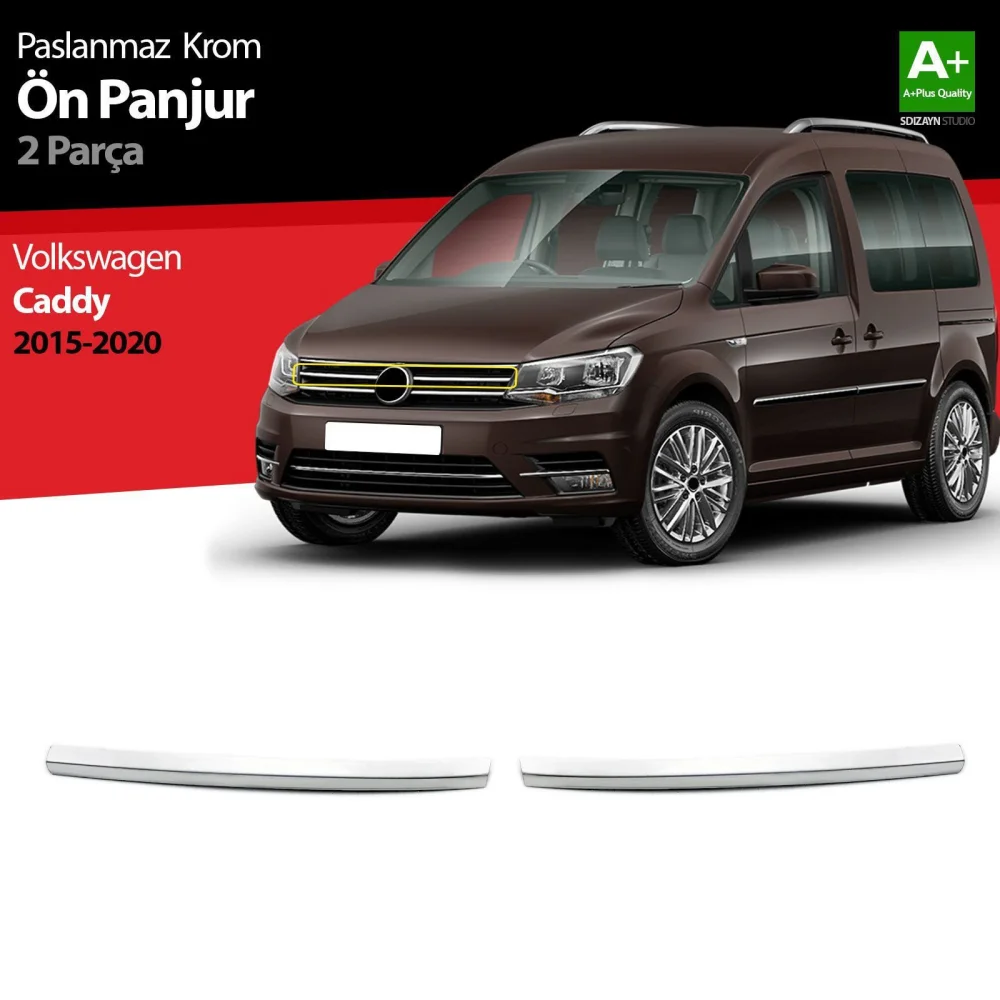 Drs Tuning VW Caddy Krom Ön Panjur 2 Prç. 2015-2020