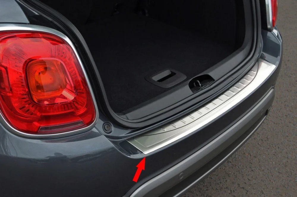 Drs Tuning Fiat 500X Krom Arka Tampon Eşiği 2015 Üzeri