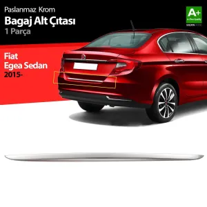S-Dizayn Fiat Egea SD Krom Bagaj Alt Çıtası 2015 ÜzeriAraca &Ouml;zel Krom Aksesuar&Uuml;r&uuml;n &Ouml;zellikleri:Krom &uuml;r&uuml;nler ara&ccedil; &uuml;zeri